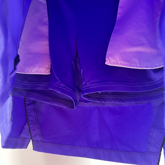 Womens Adidas Climacode Blue Purple Side Zip Tennis Athletic Skirt Size 10 - Picture 4 of 10